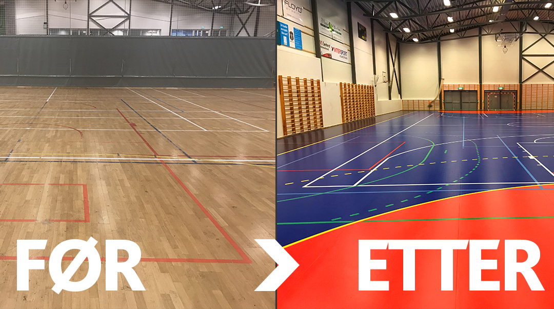 renovasjon sprortsgulv unisport