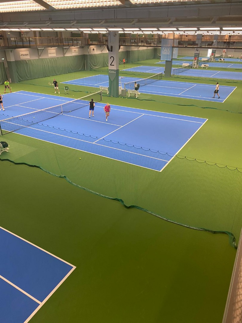tennisunderlag tennisbeläggning unisport salkhallen