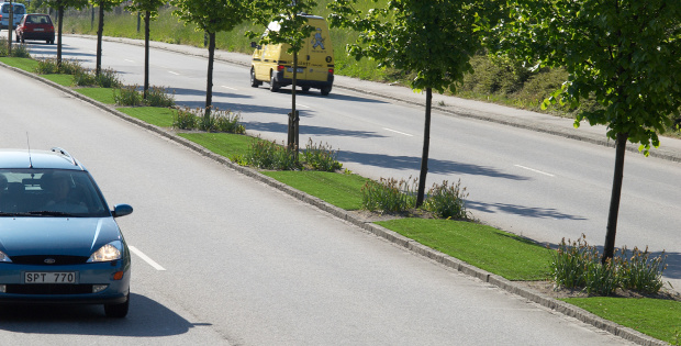 konstgräs trafikmiljöer rondeller refuger unisport