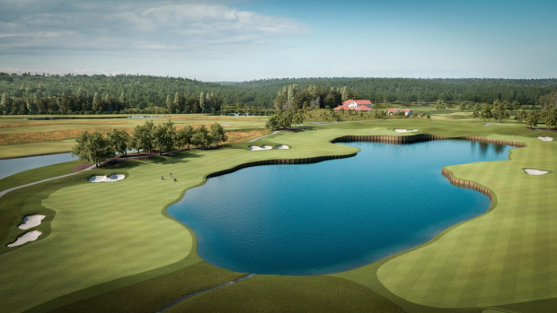 öseteråkers golfklubbmed konstgräs till range, tee, green från Saltex