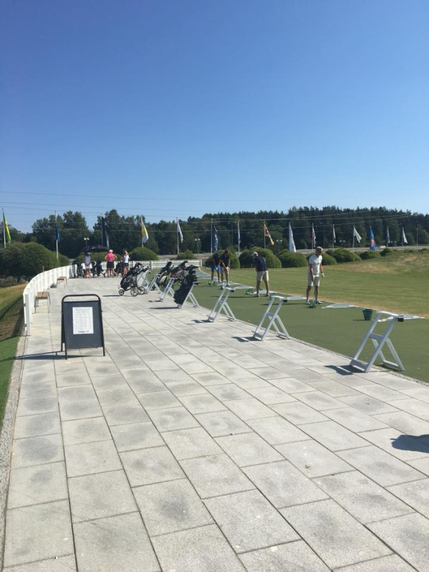 öseteråkers golfklubbmed konstgräs till range, tee, green från Saltex