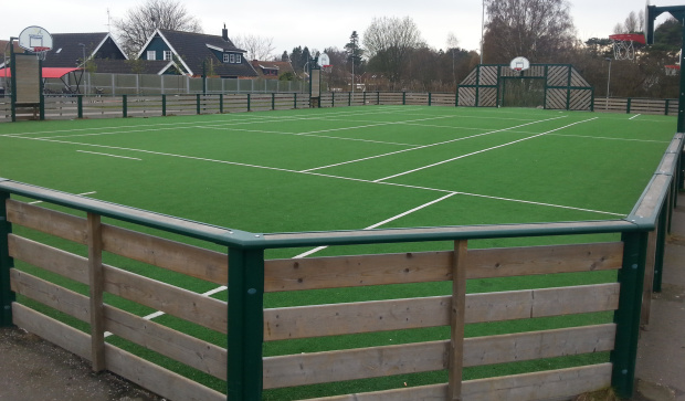 Agorespace multiarena näridrottsplats trä höllviken från unisport