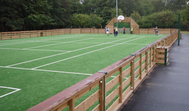 Agorespace multiarena näridrottsplats trä staffanstorp från unisport