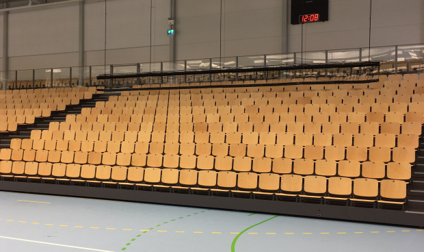 teleskoptribune tribunestoler tribuner Saltex 