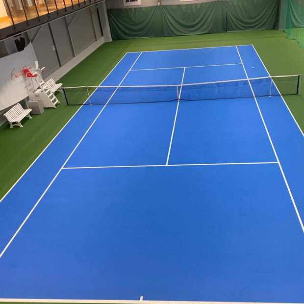 salkhallen tennishall tennisunderlag tennisbeläggning Saltex