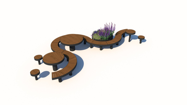 utemöbler sittplatser 23 element unisport