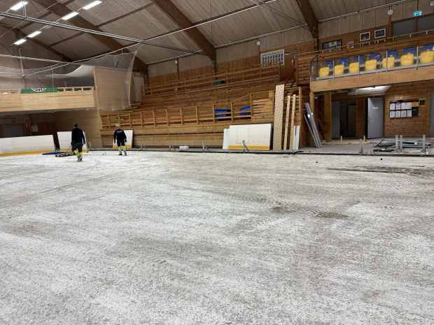 renovering hemse ishall byte ispist sarg renovering kylmaskin saltex