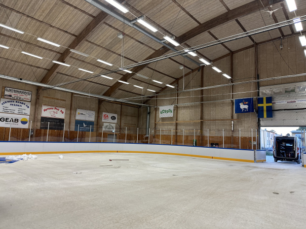 renovering hemse ishall byte ispist sarg renovering kylmaskin saltex
