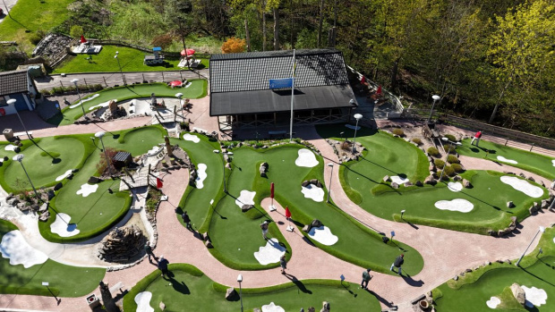 Omläggning Gullbergsbros äventyrsgolfbana saltex