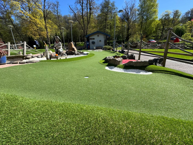 Omläggning Gullbergsbros äventyrsgolfbana saltex