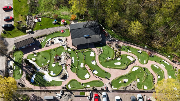 Omläggning Gullbergsbros äventyrsgolfbana saltex
