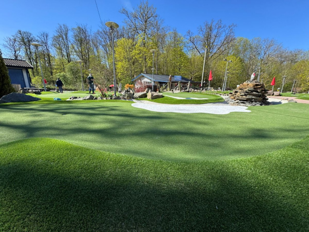 Omläggning Gullbergsbros äventyrsgolfbana saltex
