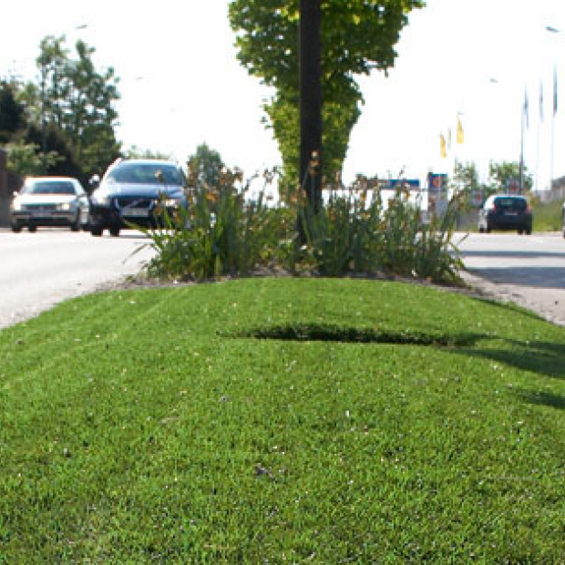 konstgräs trafikmiljöer rondeller refuger unisport
