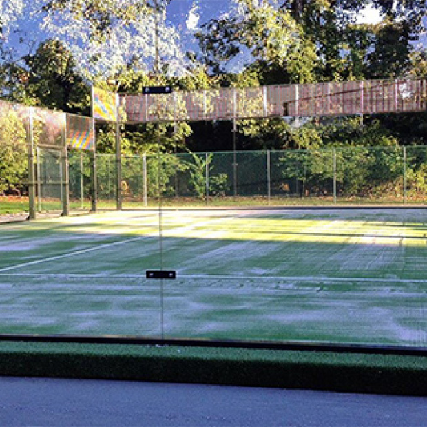 markarbete padel padelbana unisport