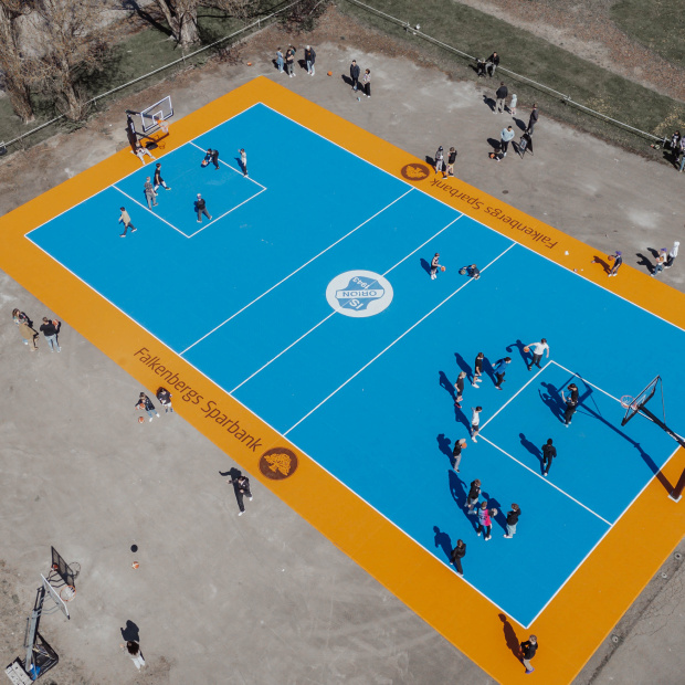 is orion en sportslig chans basketplan bergo saltex